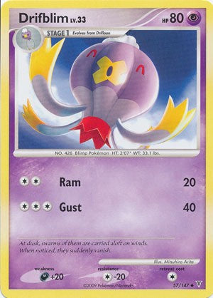 Pokemon Supreme Victors Uncommon Card - Drifblim 57/147