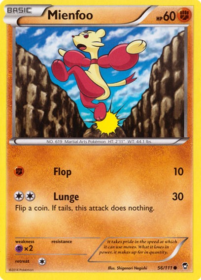 Miefoo 56/111 - Pokemon XY Furious Fists Card