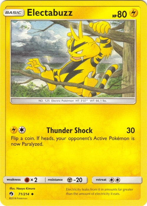 Electabuzz - 71/214 Pokemon » SM Lost Thunder Uncommon
