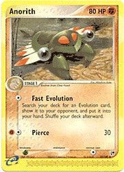 Pokemon Sandstorm Uncommon Card - Anorith 27/100
