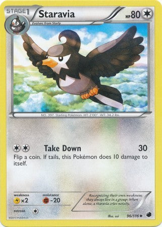 Staravia 96/116 - Pokemon Plasma Freeze Uncommon Card