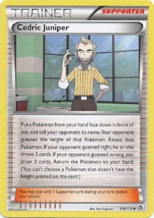 Cedric Juniper 110/113 - Pokemon Legendary Treasures Uncommon Card