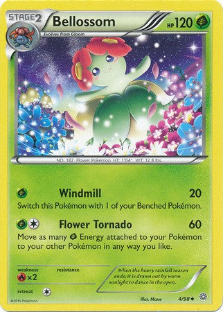 Bellossom 4/98 UNCOMMON - Pokemon XY Ancient Origins Card