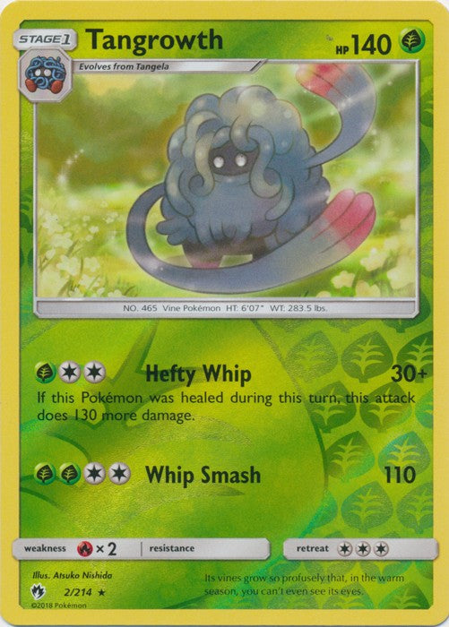 Tangrowth - 2/214 (Reverse Foil) Pokemon » SM Lost Thunder Rare