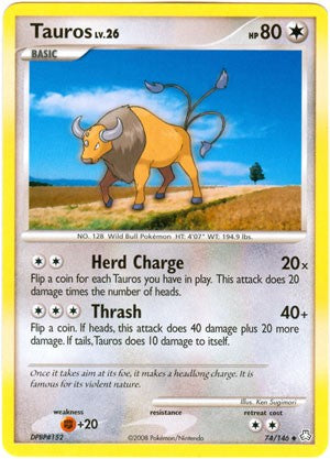 Pokemon Legends Awakened Uncommon Card - Tauros 74/146