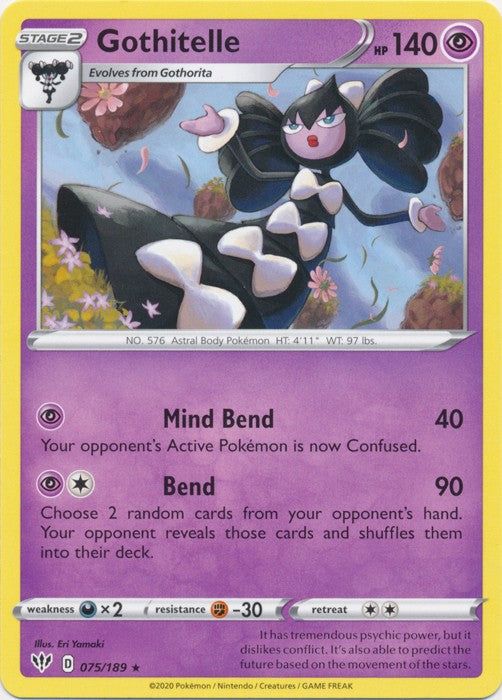 Gothitelle - 075/189 Pokemon » SWSH Darkness Ablaze Rare