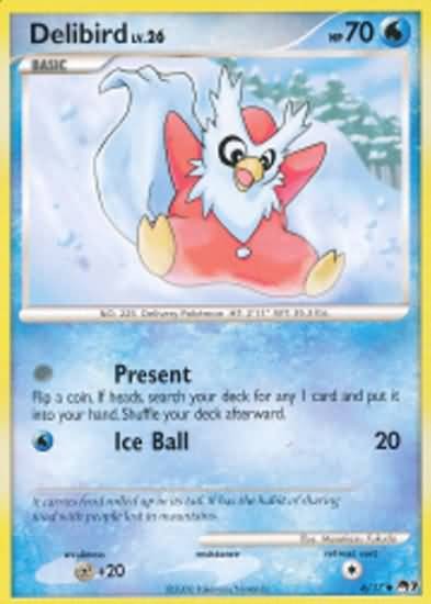 Pokemon Pop Series 7 Uncommon Promo Card - Delibird 6/17