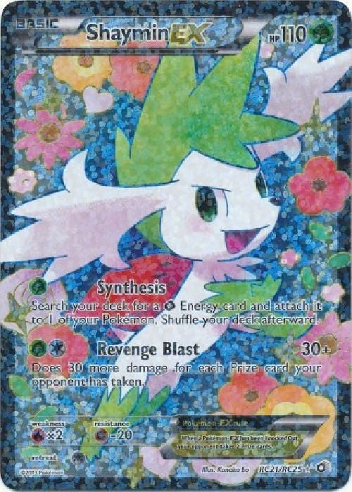 Shaymin EX RC21/RC25 - Pokemon Legendary Treasures Radiant Full Art Ultra Rare