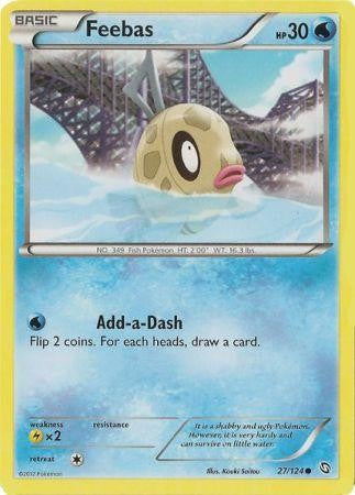 Feebas 27/124 - Pokemon Dragons Exalted Common Card