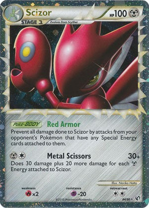 Pokemon Card HeartGold SoulSilver Undaunted Holo Scizor Prime 84/90