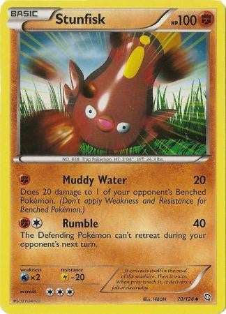 Stunfisk 70/124 - Pokemon Dragons Exalted Uncommon Card