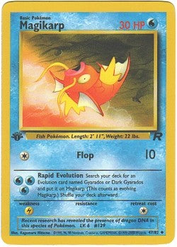 magikarp pokemon card price Pokemon Team Rocket Uncommon Magikarp #47