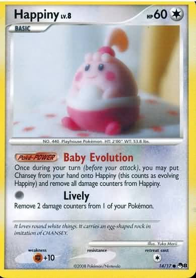 Pokemon Happiny 14/17 Common Promo Single Card