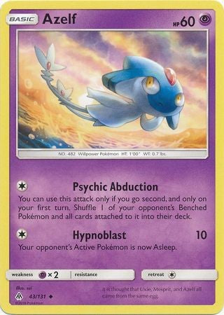 Azelf 43/131 Uncommon - Pokemon Sun & Moon Forbidden Light Card
