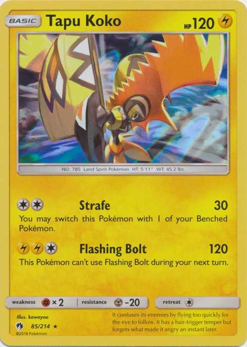 Tapu Koko - 85/214 Pokemon » SM Lost Thunder HR