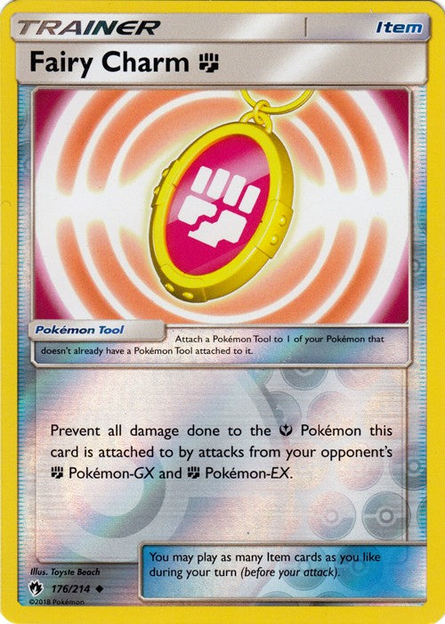 Fairy Charm F - 176/214 (Reverse Foil) Pokemon » SM Lost Thunder Uncommon