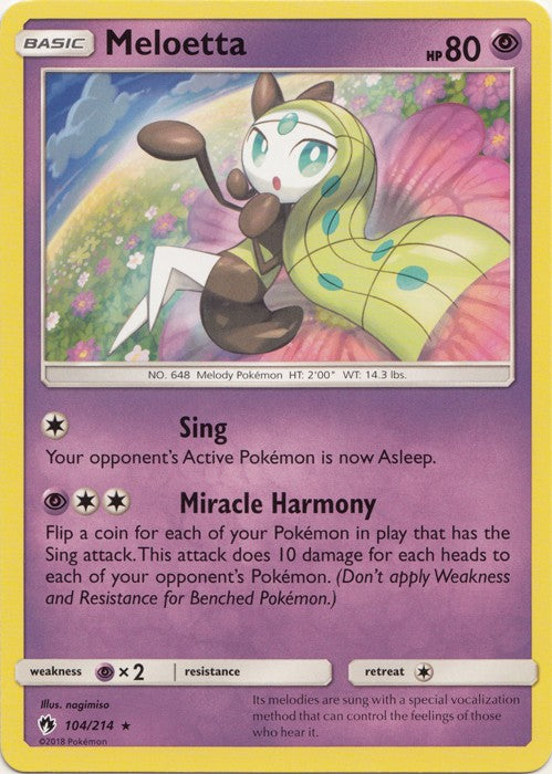 Meloetta - 104/214 Pokemon » SM Lost Thunder Rare