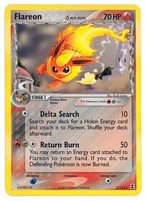 Pokemon EX Delta Species- Flareon
