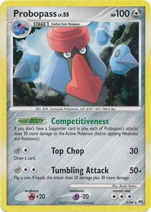 Pokemon Platinum Arceus Single Card Holofoil Rare Probopass 7/99