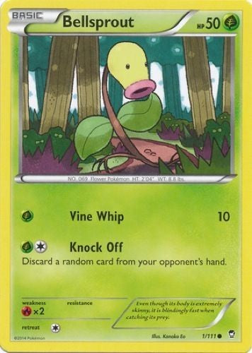 Bellsprout 1/111 - Pokemon XY Furious Fists Card