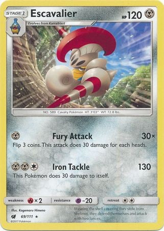 Escavalier 69/111 Rare - Pokemon Crimson Invasion Card