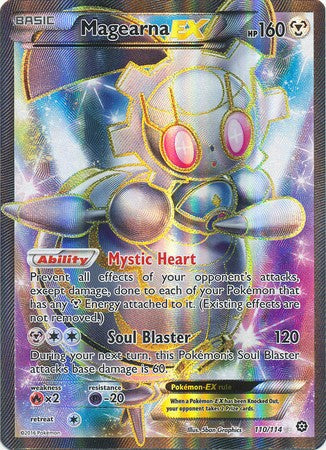 Magearna EX 110/114 Full Art - Pokemon XY Steam Siege Card