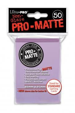 Ultra Pro Pro-Matte Standard Sized Sleeves - Lilac (50 Card Sleeves)