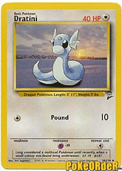 Pokemon Base Set 2 Uncommon Card - Dratini 38/130