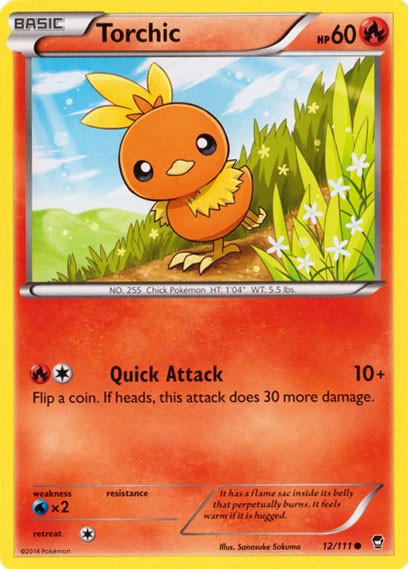 Torchic 12/111 - Pokemon XY Furious Fists Card