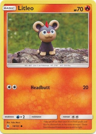 $0.01 pokemon card Litleo 18/131 Common