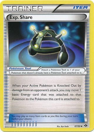 Pokemon Next Destinies Reverse Holo Uncommon Card - Exp. Share 87/99