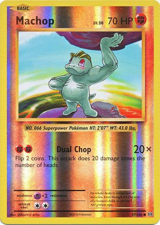 Machop 57/108 Common - Reverse Pokemon XY Evolutions Single Card