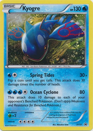 Kyogre XY51 - Pokemon Holo Promo Card