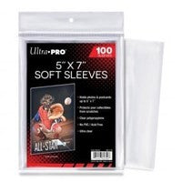 Ultra Pro 5" x 7" Soft Sleeves (100-Pack)