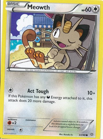 Meowth 61/98 COMMON - Pokemon XY Ancient Origins Card