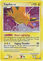 Pokemon Diamond and Pearl Majestic Dawn- Zapdos(Holofoil)