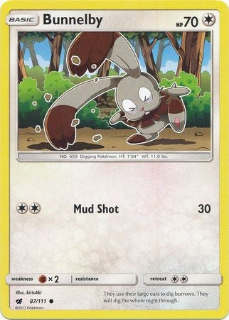 Bunnelby 87/111 Common - Pokemon Crimson Invasion Card