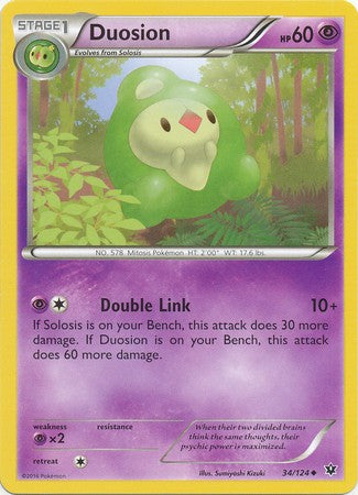 Duosion 34/124 Uncommon - Pokemon XY Fates Collide Card