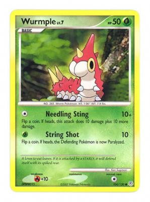 Pokemon Diamond & Pearl Common Card - Wurmple 104/130