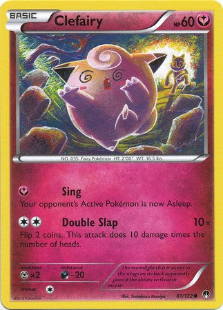 Clefairy 81/122 Common - Pokemon XY Breakpoint Card