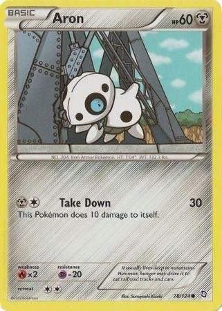 Aron 78/124 - Pokemon Dragons Exalted Common Card