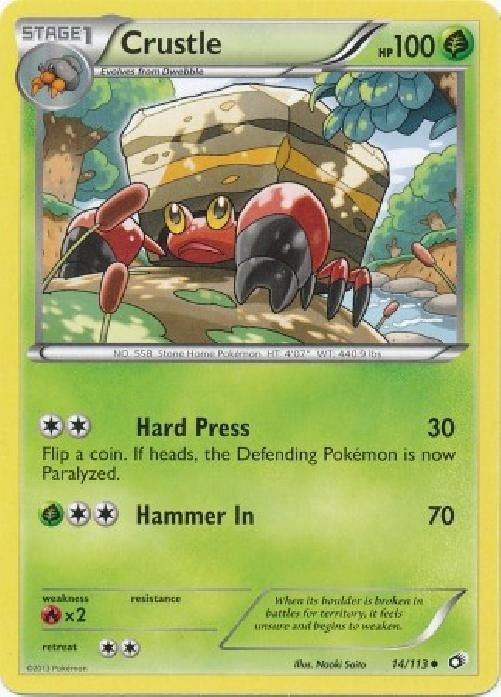 Crustle 14/113 - Pokemon Legendary Treasures Uncommon Card
