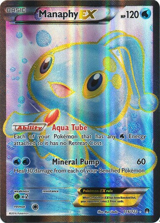 Manaphy EX 116/122 FULL ART - Pokemon XY Breakpoint Card