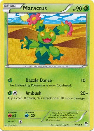Maractus 11/135 - Pokemon Plasma Storm Uncommon Card
