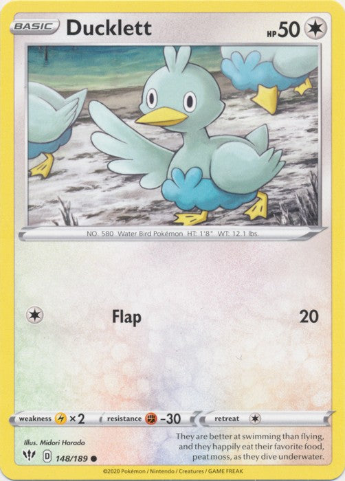 Ducklett - 148/189 Pokemon » SWSH Darkness Ablaze Common