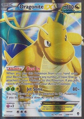 Dragonite EX 108/111 - Pokemon XY Furious Fists Full Art Card