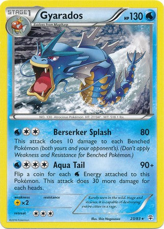 Gyarados 23/83 RARE - Pokemon Generations Card