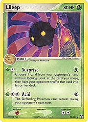 Pokemon EX Power Keepers Common Card - Lileep 52/108