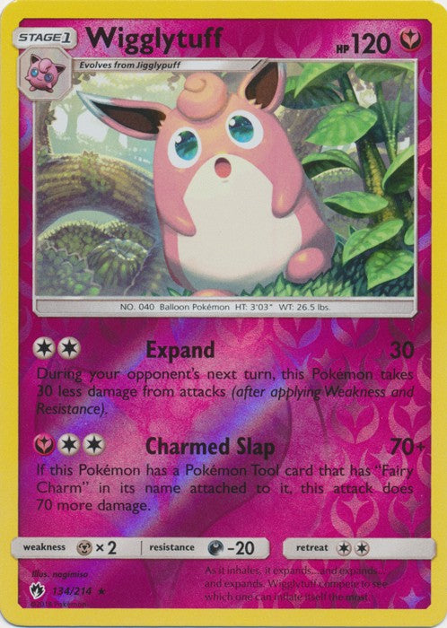 Wigglytuff - 134/214 (Reverse Foil) Pokemon » SM Lost Thunder Rare