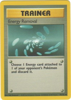 Pokemon Basic Common Card - Trainer Energy Removal 92/102